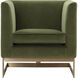 Yvette Gold / Meg Olive Armchair